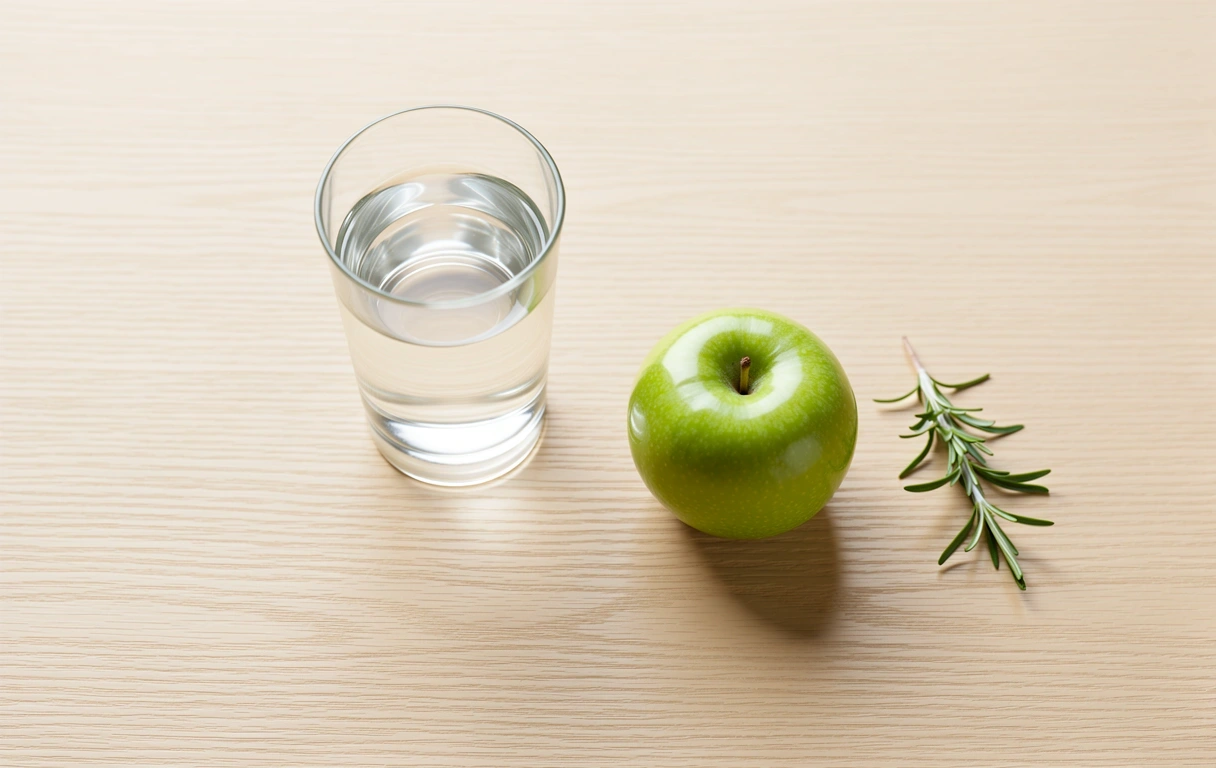 Simbolo di equilibrio nutrizionale e purezza